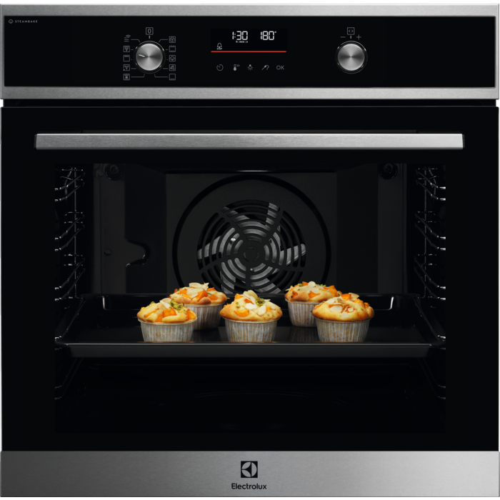 Forno Série 600 SteamBake com limpeza pirolítica